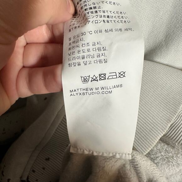 NEW 1017 ALYX 9SM Men's Hoodie Python Snake Print Gray Brown Sweatshirt Size XXL - Picture 16 of 16